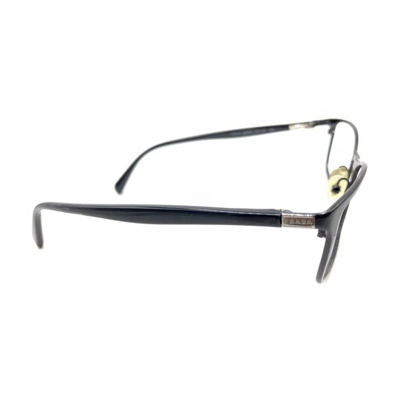 Prada VPR 51P 7AX-1O1 Black Silver Eyeglasses Frames 54-18 140 Italy Designer - Picture 4 of 12